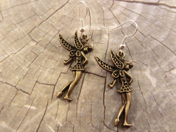 Elfen Ohrringe bronzefarben Fee pixie elf